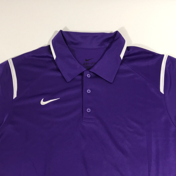 purple nike polo shirt